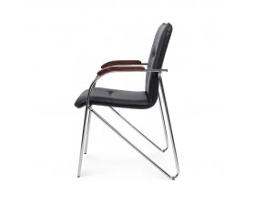 Стул Самба с деревянными подлокотниками SMB-02H Хром гальв. images