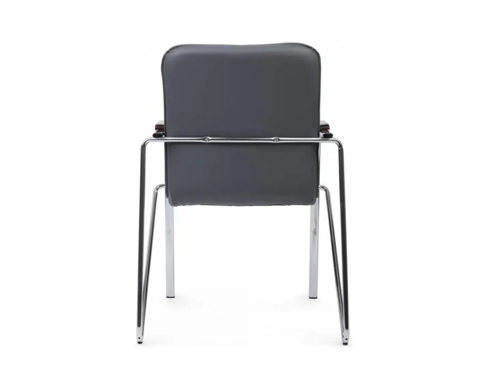 Стул Самба с деревянными подлокотниками SMB-02H Хром гальв.