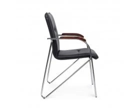 Стул Самба с деревянными подлокотниками SMB-02H Хром гальв. images