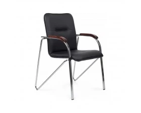 Стул Самба с деревянными подлокотниками SMB-02H Хром гальв. images