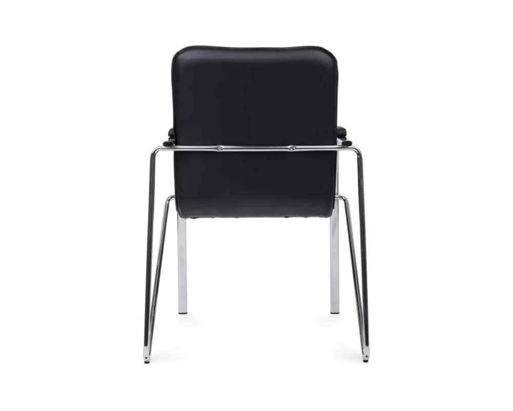 Стул Самба с мягкими подлокотниками SMB-01H Хром гальв.