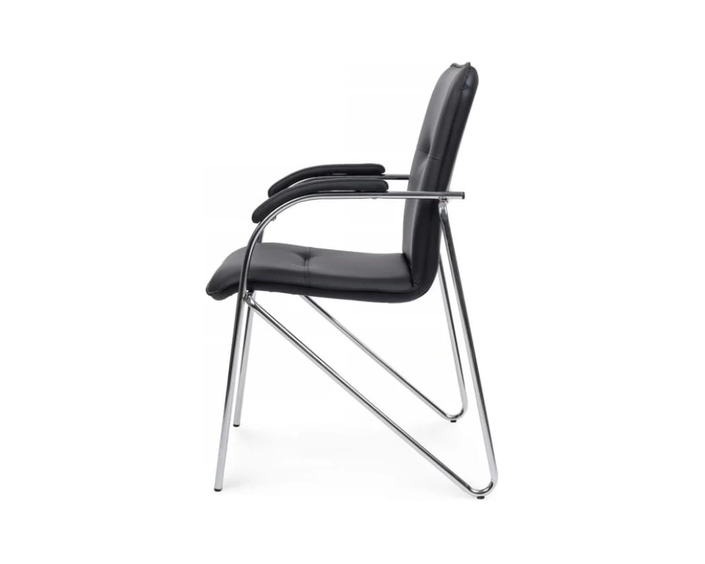 Стул Самба с мягкими подлокотниками SMB-01H Хром гальв.