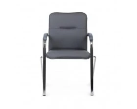 Стул Самба с пластиковыми подлокотниками SMB-03H Хром гальв. images