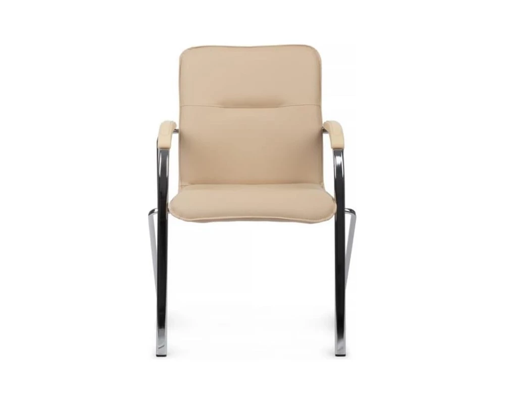 Стул Самба с пластиковыми подлокотниками SMB-03H Хром гальв.