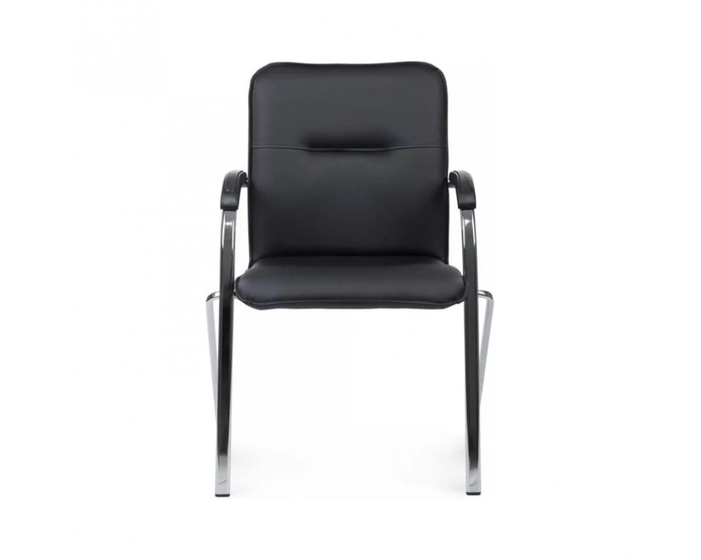 Стул Самба с пластиковыми подлокотниками SMB-03H Хром гальв.