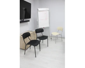 Стул SHT-S85М-RD с пюпитром Пластик, Черный/Черный муар images