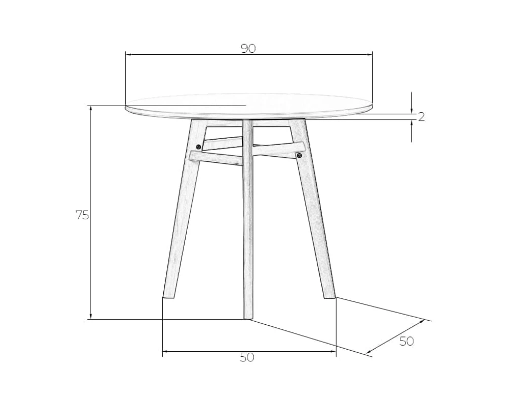 Стол обеденный ALBERT'90