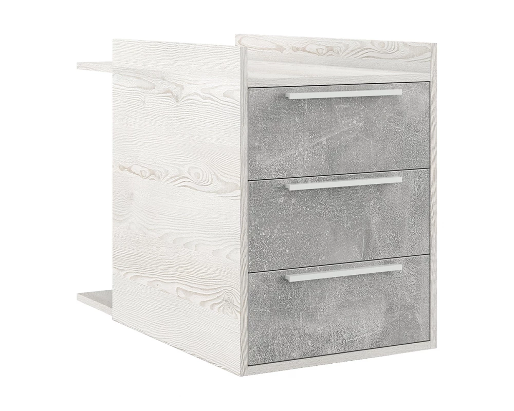 Тумба малая Би-тон / B-tone Сосна/Бетон светлый