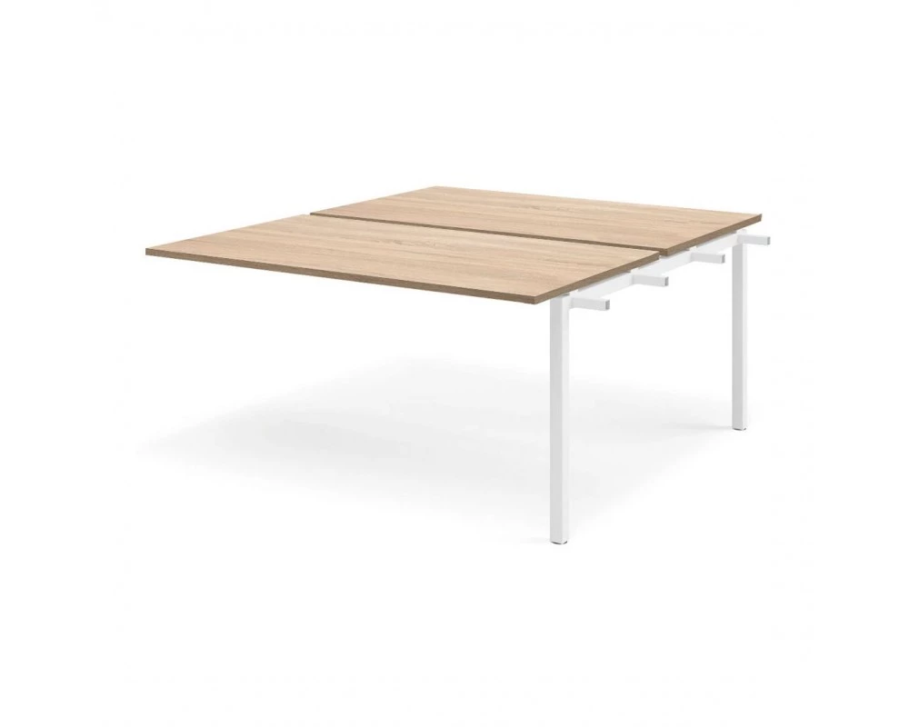 Модуль бенча 2 рабочих места 158x139x75 Tour Дуб калифорния/Белый