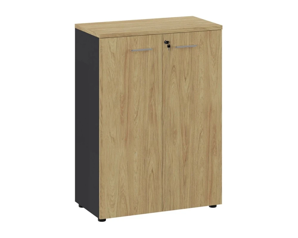 Шкаф средний 21 80х42х112 Flex Гикори/Графит