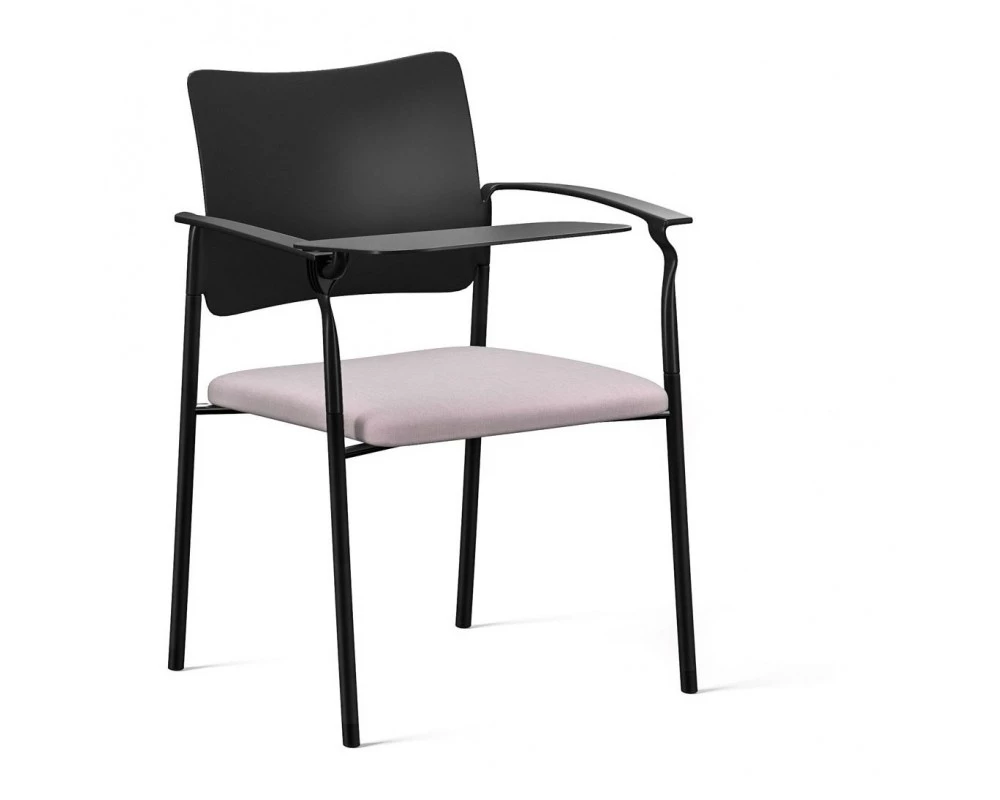 Кресло Pinko Black со столиком на опорах Пластик/Ткань, Серый