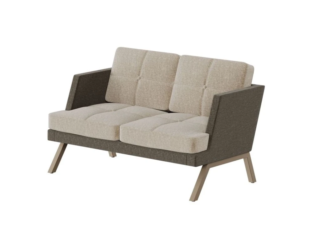 Диван двухместный с декором из пуговиц Алдо / Aldo