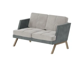 Диван двухместный с декором из пуговиц Алдо / Aldo images