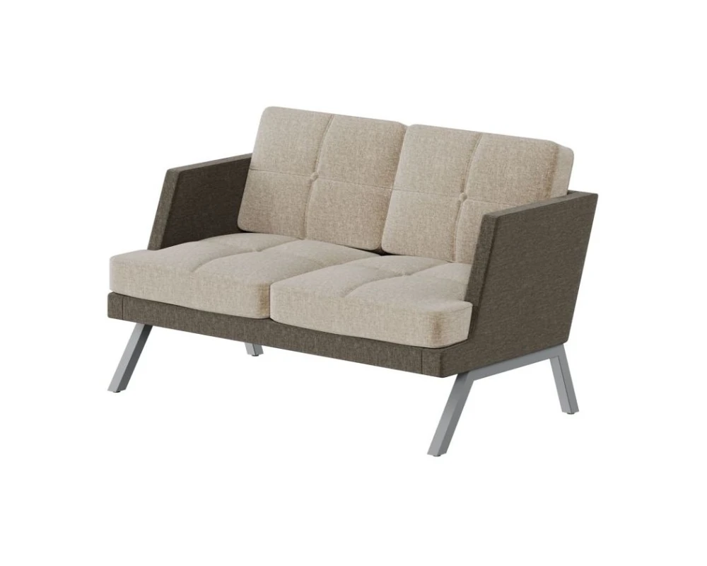 Диван двухместный с декором из пуговиц Алдо / Aldo