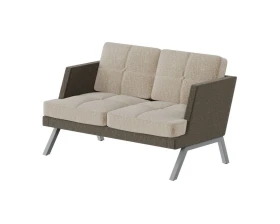 Диван двухместный с декором из пуговиц Алдо / Aldo images