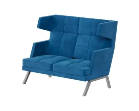 Диван двухместный высокий с декором из пуговиц Алдо / Aldo images