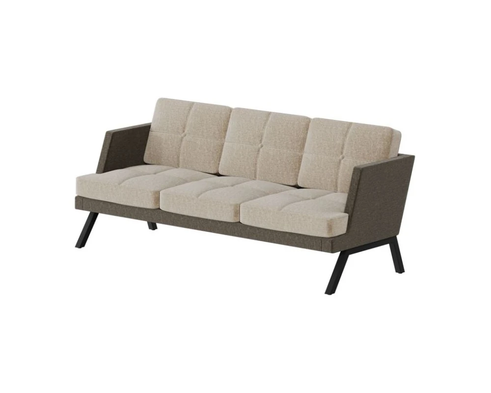 Диван трехместный с декором из пуговиц Алдо / Aldo