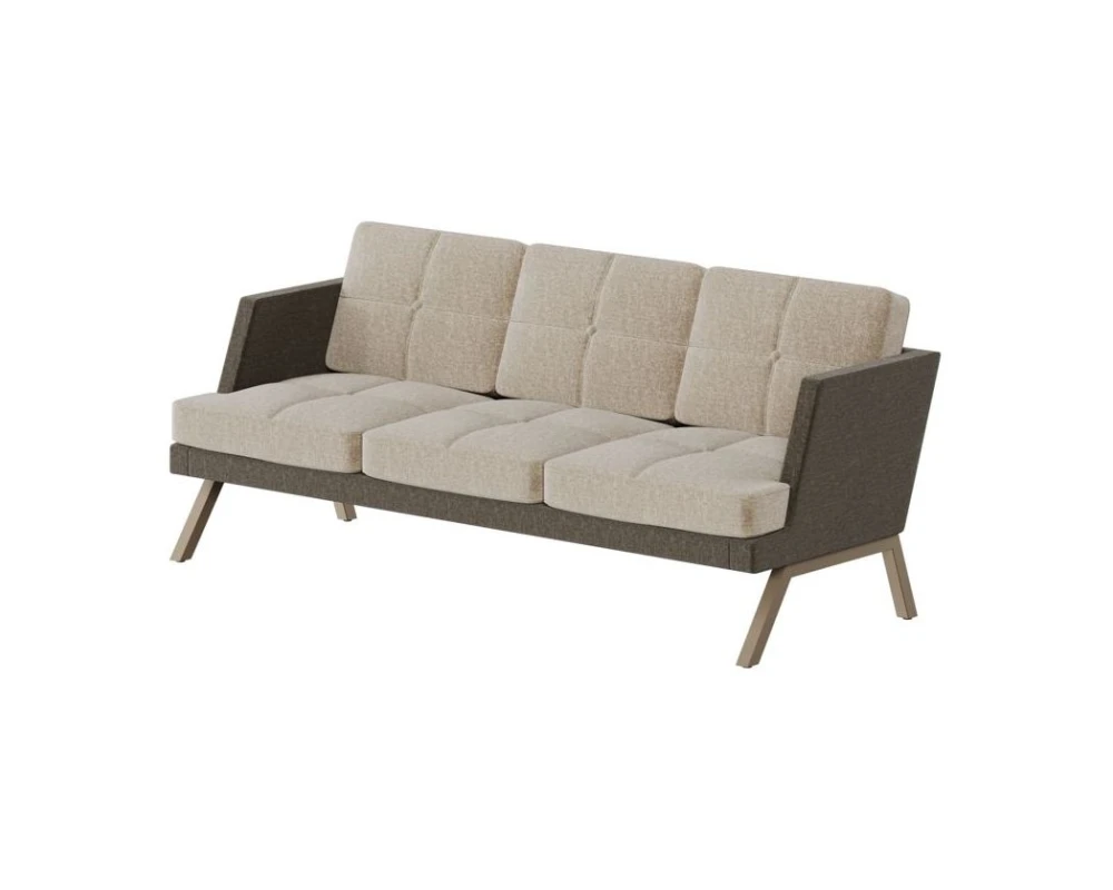 Диван трехместный с декором из пуговиц Алдо / Aldo