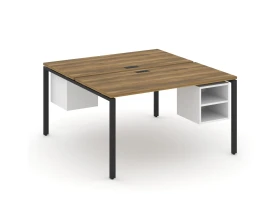 Рабочая станция 2 сторонняя с подвесными тумбами на 2 места CN.DRS-107 1380x1480x750 Концепт / Concept images