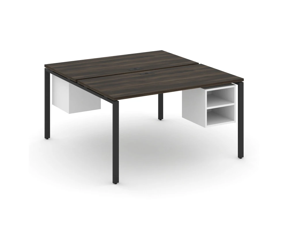 Рабочая станция 2 сторонняя с подвесными тумбами на 2 места CN.DRS-107 1380x1480x750 Концепт / Concept