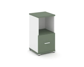 Шкаф 1 узкая секция, 2 ниши CN.STU-211 W 420x420x818 Концепт / Concept images