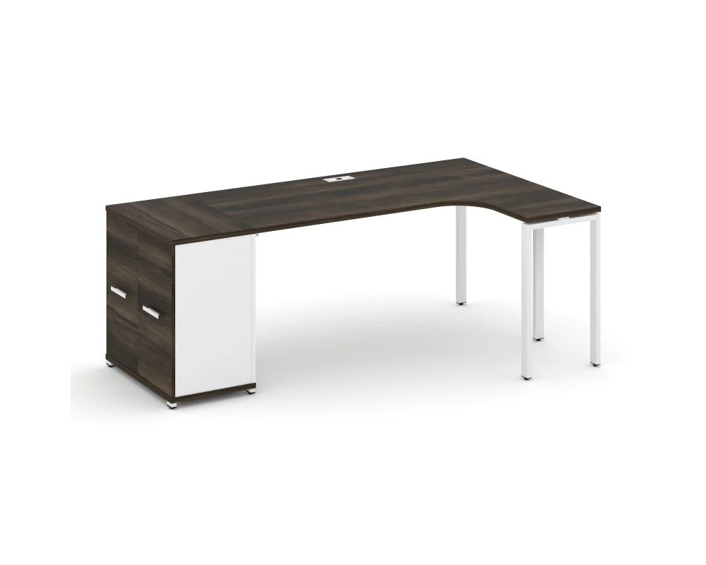 Стол эргономичный с опорным распаш. шкафом CN.SA-210(R) W 2000x1180x750 Концепт / Concept