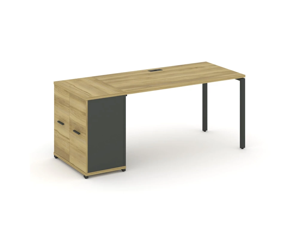 Стол рабочий с опорным распаш. шкафом CN.SP-218 W 1600x720x750 Концепт / Concept
