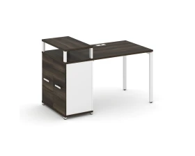 Стол рабочий с опорным распаш. шкафом с верх. горизонтом CN.SP-221 W 1400x720x917 Концепт / Concept images