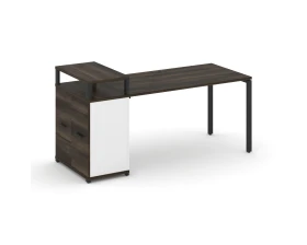 Стол рабочий с опорным распаш. шкафом с верх. горизонтом CN.SP-223 W 1800x720x917 Концепт / Concept images