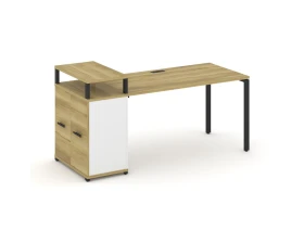 Стол рабочий с опорным распаш. шкафом с верх. горизонтом CN.SP-223 W 1800x720x917 Концепт / Concept images
