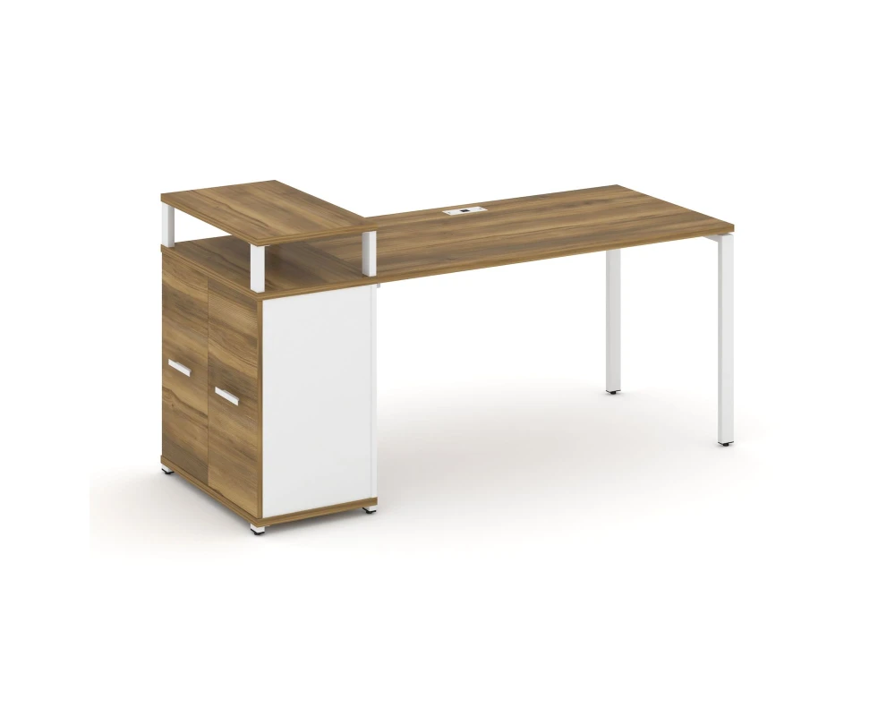 Стол рабочий с опорным распаш. шкафом с верх. горизонтом CN.SP-223 W 1800x720x917 Концепт / Concept