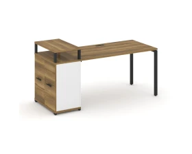 Стол рабочий с опорным распаш. шкафом с верх. горизонтом CN.SP-223 W 1800x720x917 Концепт / Concept images