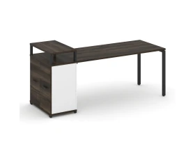 Стол рабочий с опорным распаш. шкафом с верх. горизонтом CN.SP-224 W 2000x720x917 Концепт / Concept images