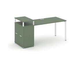 Стол рабочий с опорным распаш. шкафом с верх. горизонтом CN.SP-224 W 2000x720x917 Концепт / Concept images