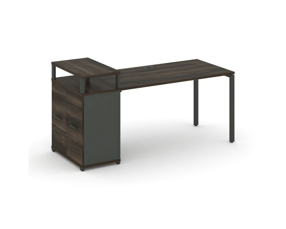 Стол рабочий с опорным распаш. шкафом с верх. горизонтом CN.SP-224 W 2000x720x917 Концепт / Concept