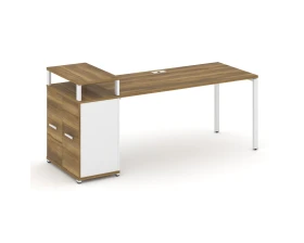 Стол рабочий с опорным распаш. шкафом с верх. горизонтом CN.SP-224 W 2000x720x917 Концепт / Concept images