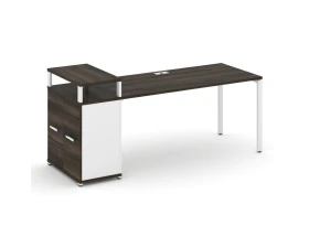 Стол рабочий с опорным распаш. шкафом с верх. горизонтом CN.SP-224 W 2000x720x917 Концепт / Concept images