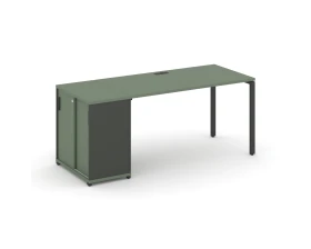 Стол рабочий с опорным шкафом-купе CN.SP-233 A 1400x720x750 Концепт / Concept images