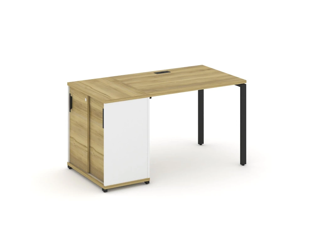 Стол рабочий с опорным шкафом-купе CN.SP-233 B 1400x720x750 Концепт / Concept