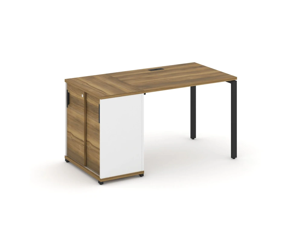 Стол рабочий с опорным шкафом-купе CN.SP-233 B 1400x720x750 Концепт / Concept