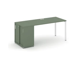 Стол рабочий с опорным шкафом-купе CN.SP-233 W 1400x720x750 Концепт / Concept images