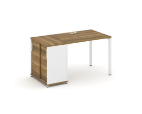 Стол рабочий с опорным шкафом-купе CN.SP-233 W 1400x720x750 Концепт / Concept images