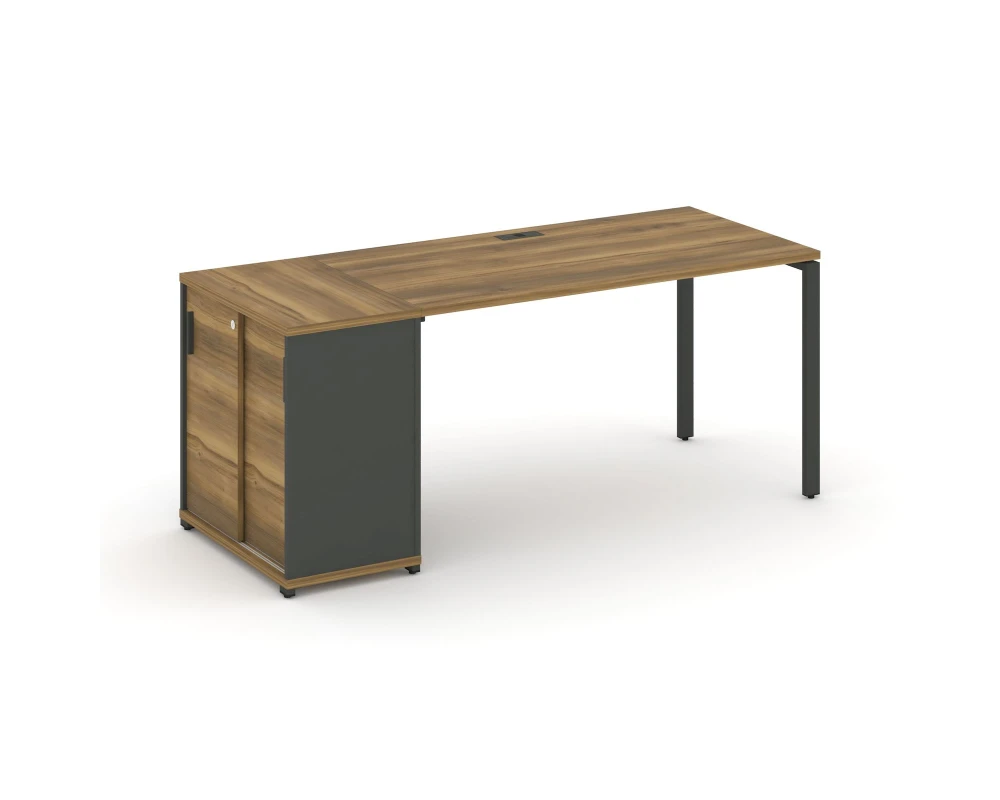 Стол рабочий с опорным шкафом-купе CN.SP-234 A 1600x720x750 Концепт / Concept