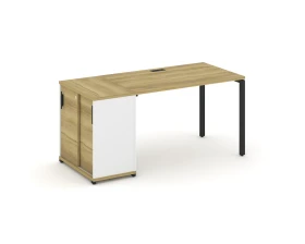 Стол рабочий с опорным шкафом-купе CN.SP-234 B 1600x720x750 Концепт / Concept images
