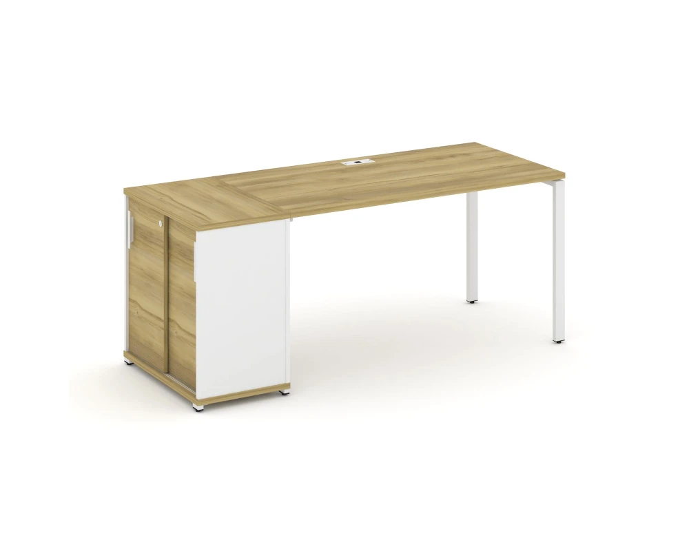 Стол рабочий с опорным шкафом-купе CN.SP-235 W 1800x720x750 Концепт / Concept
