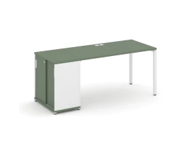 Стол рабочий с опорным шкафом-купе CN.SP-235 W 1800x720x750 Концепт / Concept images