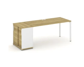 Стол рабочий с опорным шкафом-купе CN.SP-236 W 2000x720x750 Концепт / Concept images