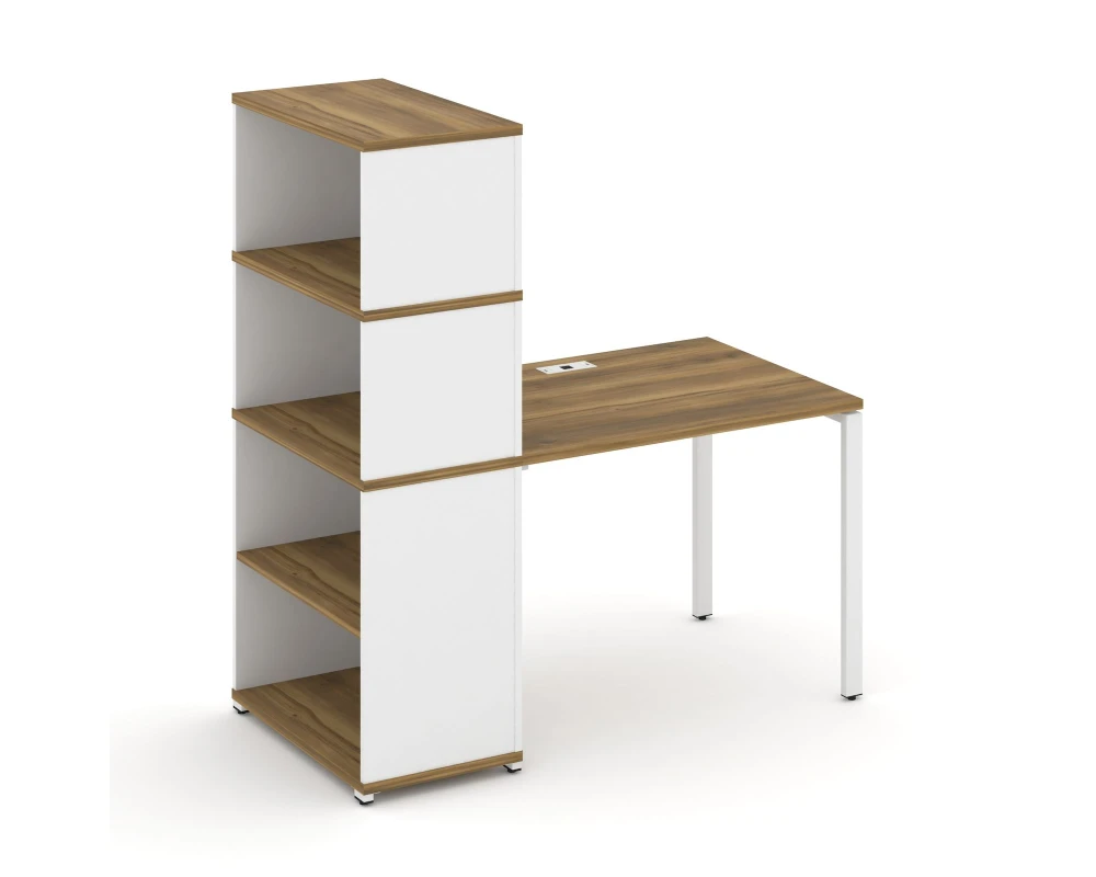 Стол рабочий с опорным стеллажом с надставкой выс. CN.SP-213 1400x720x1530 Концепт / Concept