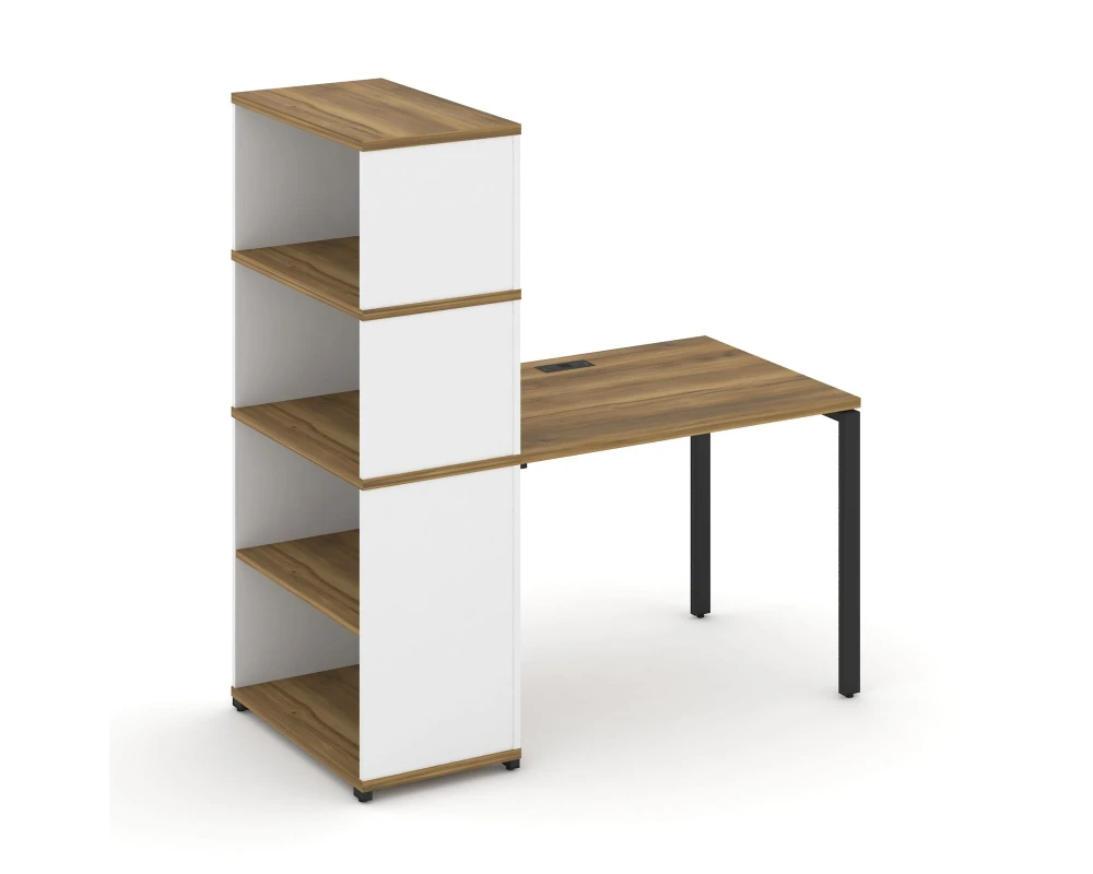 Стол рабочий с опорным стеллажом с надставкой выс. CN.SP-213 1400x720x1530 Концепт / Concept