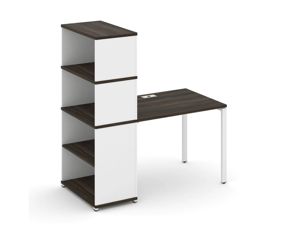 Стол рабочий с опорным стеллажом с надставкой выс. CN.SP-213 1400x720x1530 Концепт / Concept
